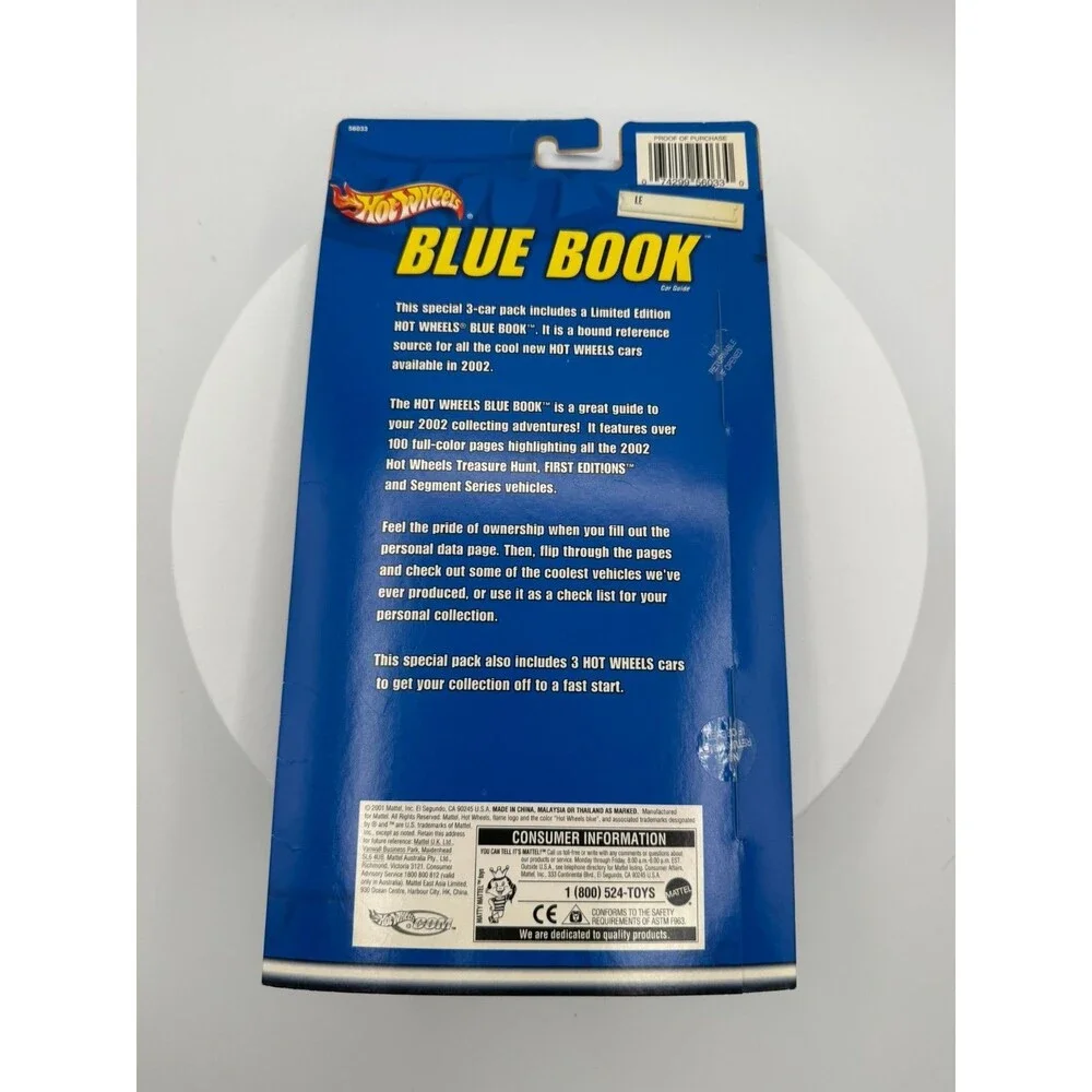 Hot Wheels 3 Pack-Blue Book 2002 Collection Catalog (2001)